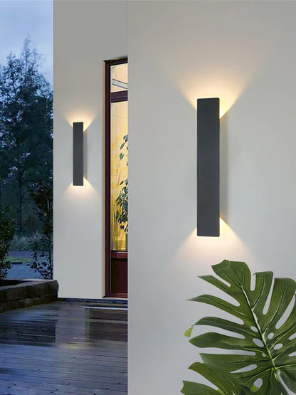RainCast | Luxuriöse wasserdichte Außenwandleuchte aus Aluminium in verschiedenen Größen