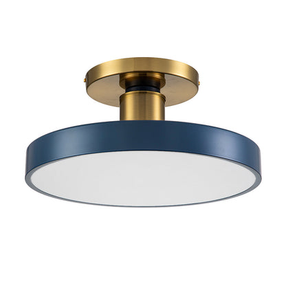 AquaDrum | LED-Deckenleuchte – Nordisches Semi-Flush Drum-Design