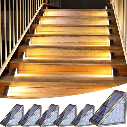 TreppenLicht Eco | Nachhaltige Solarstufenlichter mit wetterfestem Design - 8er/16er/24er Pack