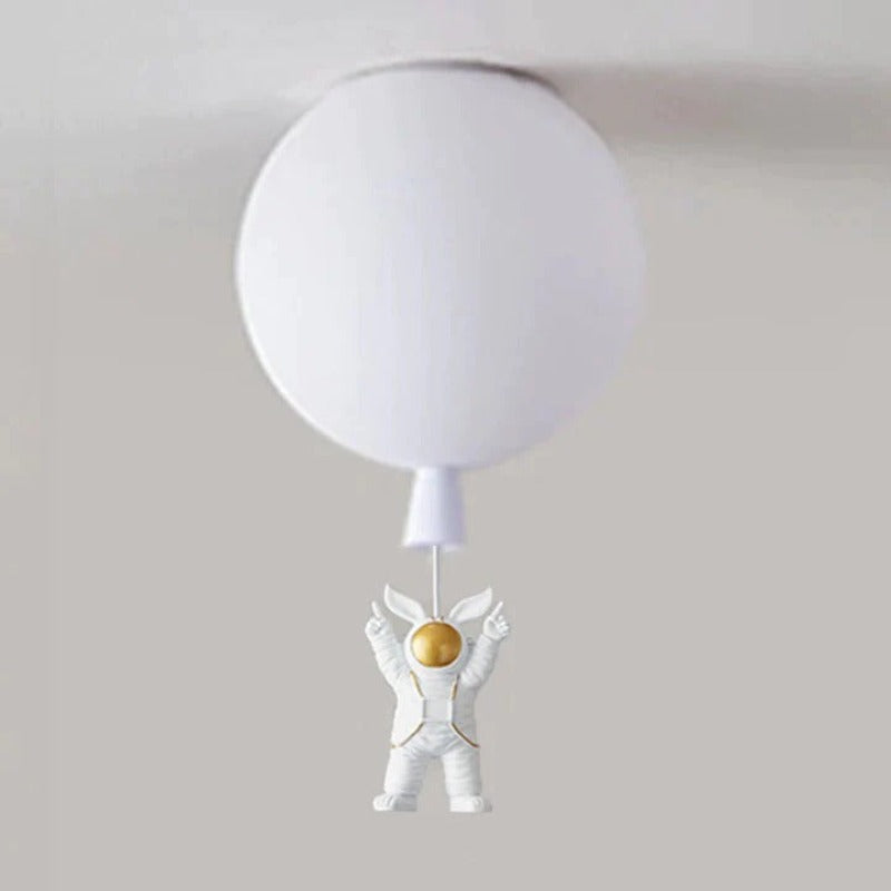 Gagarin | Astronauten-Ballon LED Deckenleuchte – 8 Farben, Fantasievolles Design für Kinderzimmer