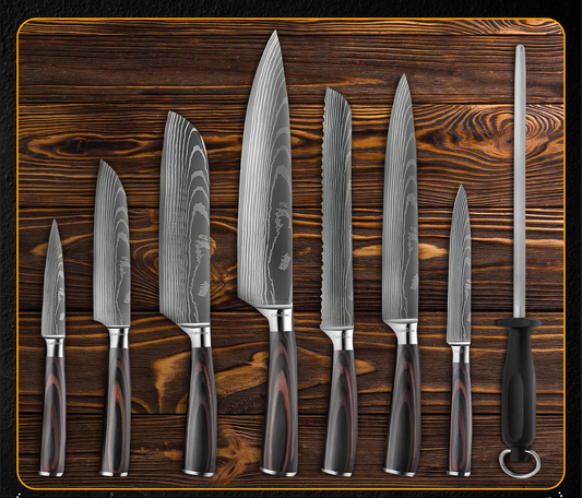 SamuraiSteel | Professionelle Japanische Messer 7 Stück