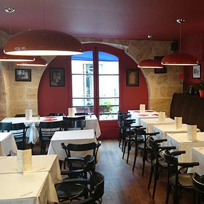 LichtFlair | Moderne LED Pendelleuchte Schwarz/Weinrot/Orange/Weiß - Metall Wohn/Schlafzimmer