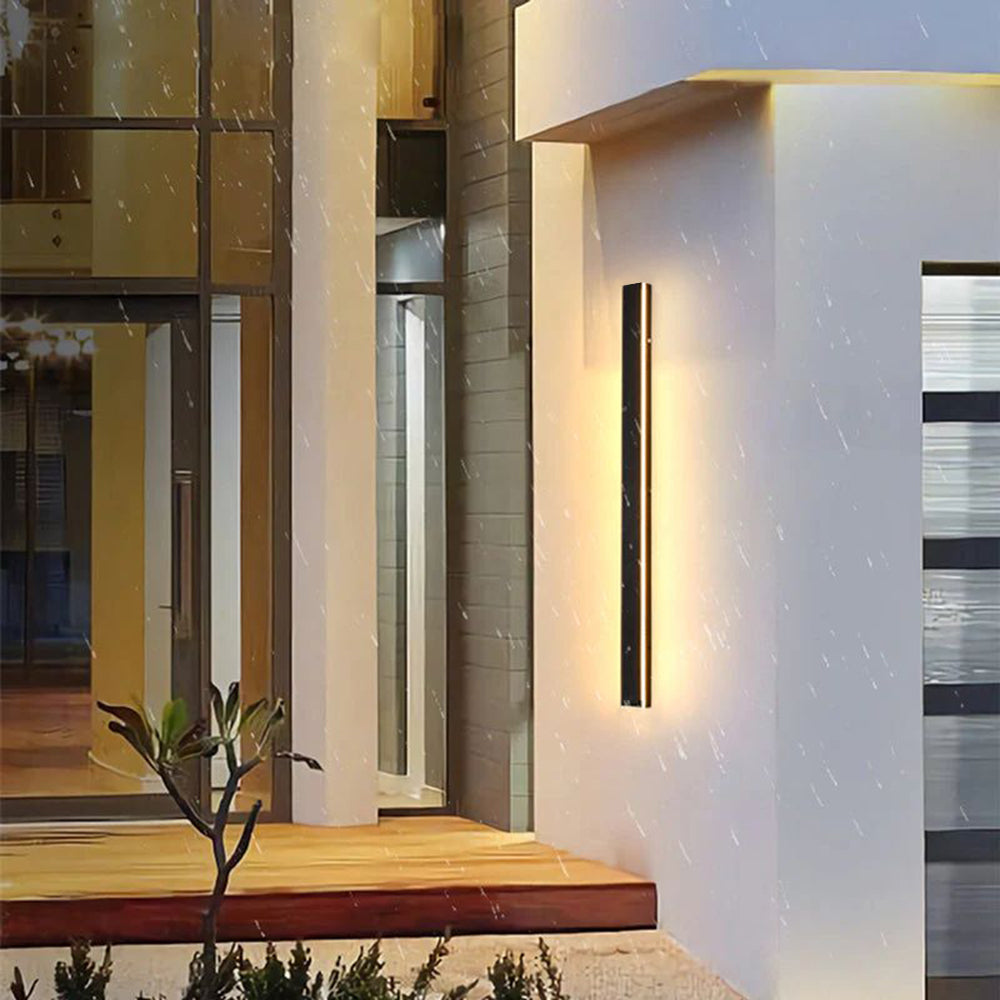 Stilvolle LED-Außenwandleuchte IP65 | Minimalistische, wetterfeste Wandlampe aus Metall & Acryl für Garten, Terrasse und Korridor – dimmbar, energieeffizient & optional mit Bewegungssensor