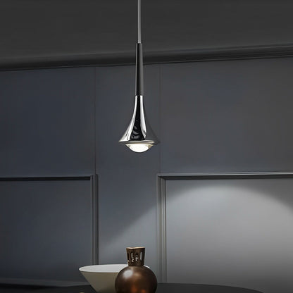 AquaLumière | Pendelleuchte – Nordische Tropfenform LED-Hängeleuchte aus Metall, Warmweiß 3000K, IP40