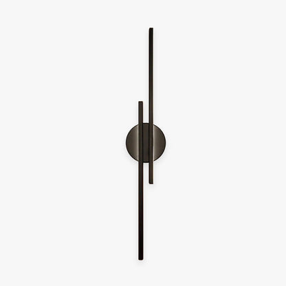 LichtFlair | Modern LED Wandleuchte Twin Linear Schwarz/Weiß Metall Schlafzimmer