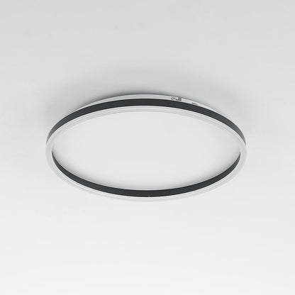 EclipseAura | Moderne LED-Deckenleuchte – Dimmbares, Ring-Design aus Metall in Schwarz/Weiß/Gold für Wohnzimmer & Schlafzimmer