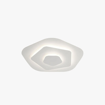 LuminoraHex LED-Deckenleuchte, Weiß  – Stilvolles Acryl & Metall