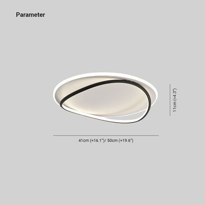 LumaPure | LED Deckenleuchte Dimmbar Ring Schwarz Ess/Wohn/Schlafzimmer
