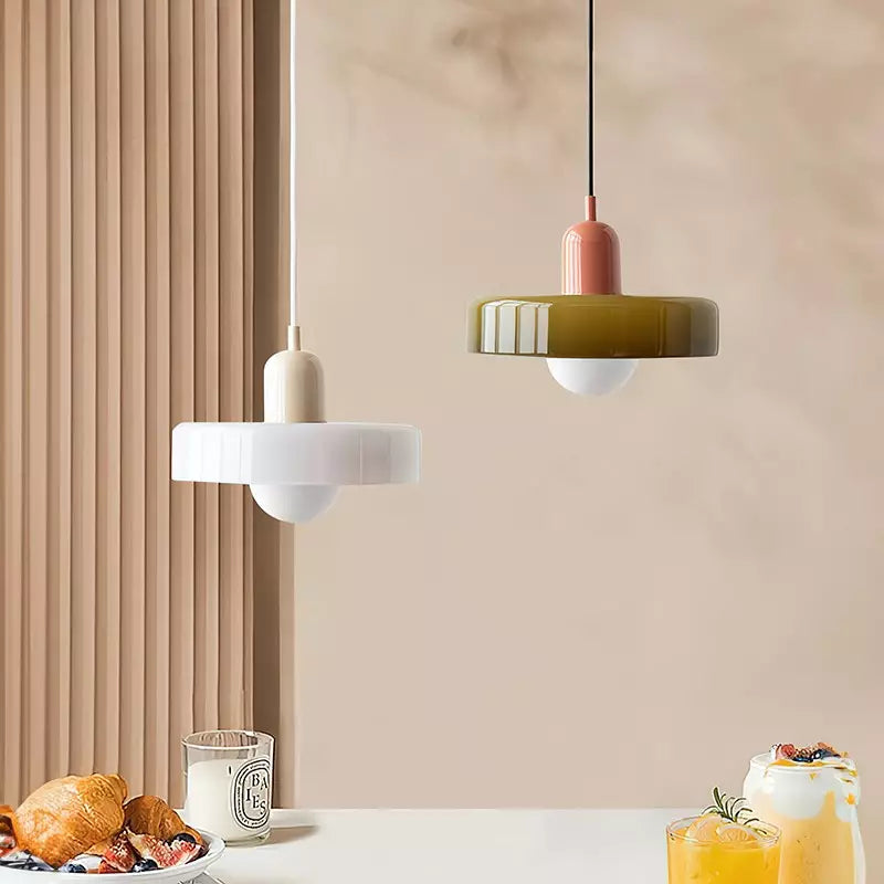 GlasLysa | Deckenhängelampe – Glas-Pendelleuchte im Skandinavischen Design, Verstellbare Aufhängung