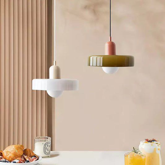 GlasLysa | Deckenhängelampe – Glas-Pendelleuchte im Skandinavischen Design, Verstellbare Aufhängung