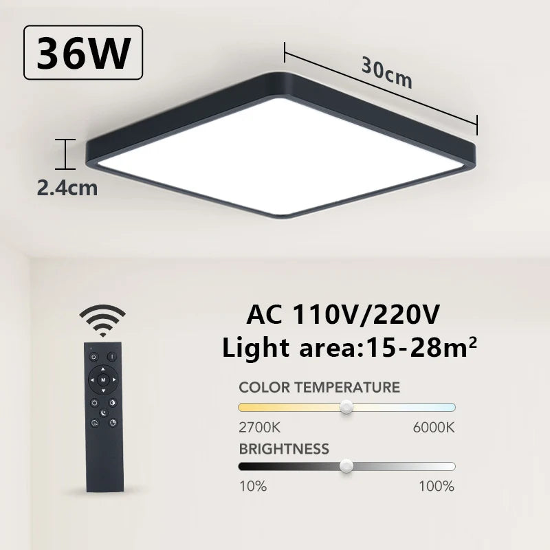 Bellora | LED Deckenlampe – App- und Sprachsteuerung für Wohnzimmer 8