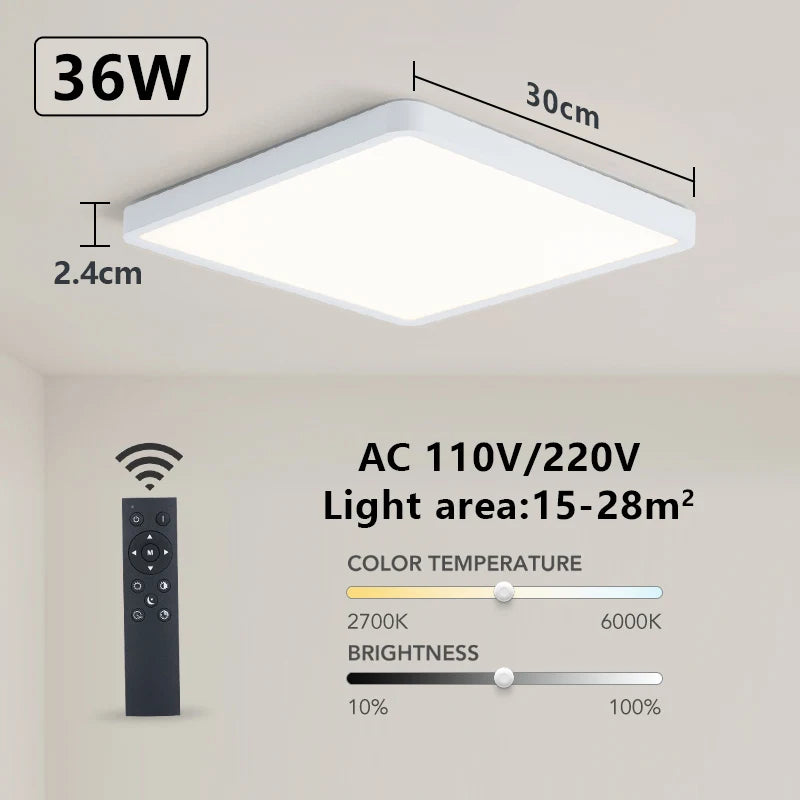 Bellora | LED Deckenlampe – App- und Sprachsteuerung für Wohnzimmer 9