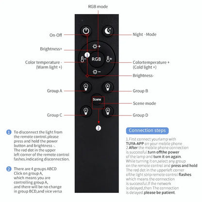 Bellora | LED Deckenlampe – Bluetooth Steuerung für Wohnzimmer 2