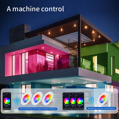 Bellora | LED Deckenlampe – Bluetooth Steuerung für Wohnzimmer 4
