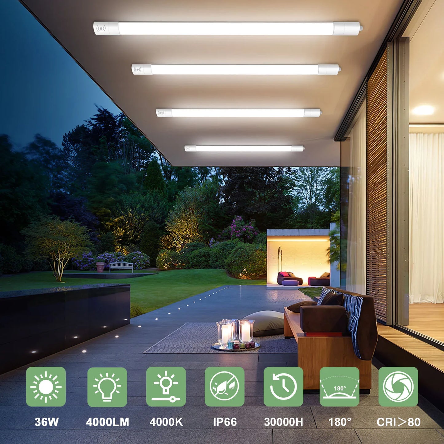 Bellora | LED Deckenleuchte – Bewegungssensor, IP66 Schutz 4