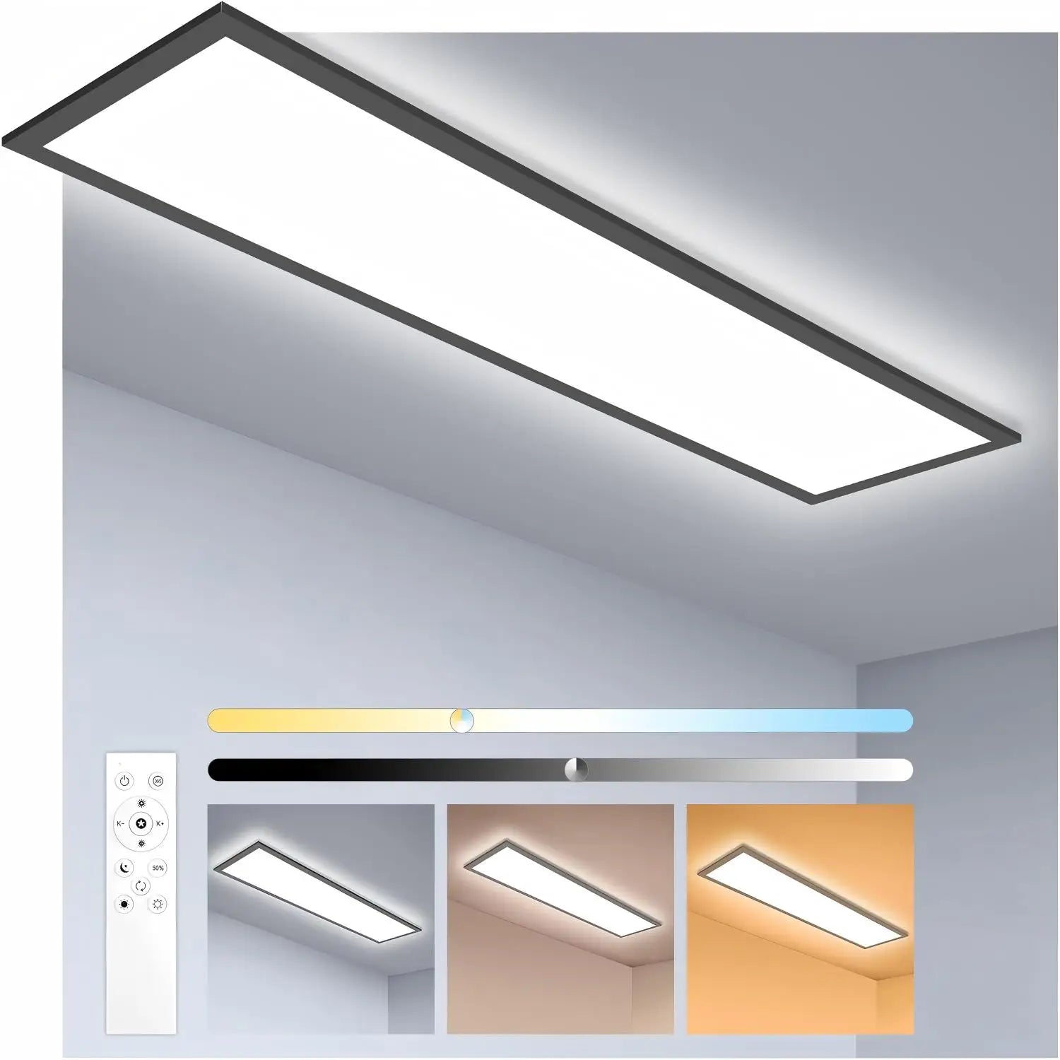Bellora | LED Deckenlicht – Dimmbar mit Fernbedienung 0