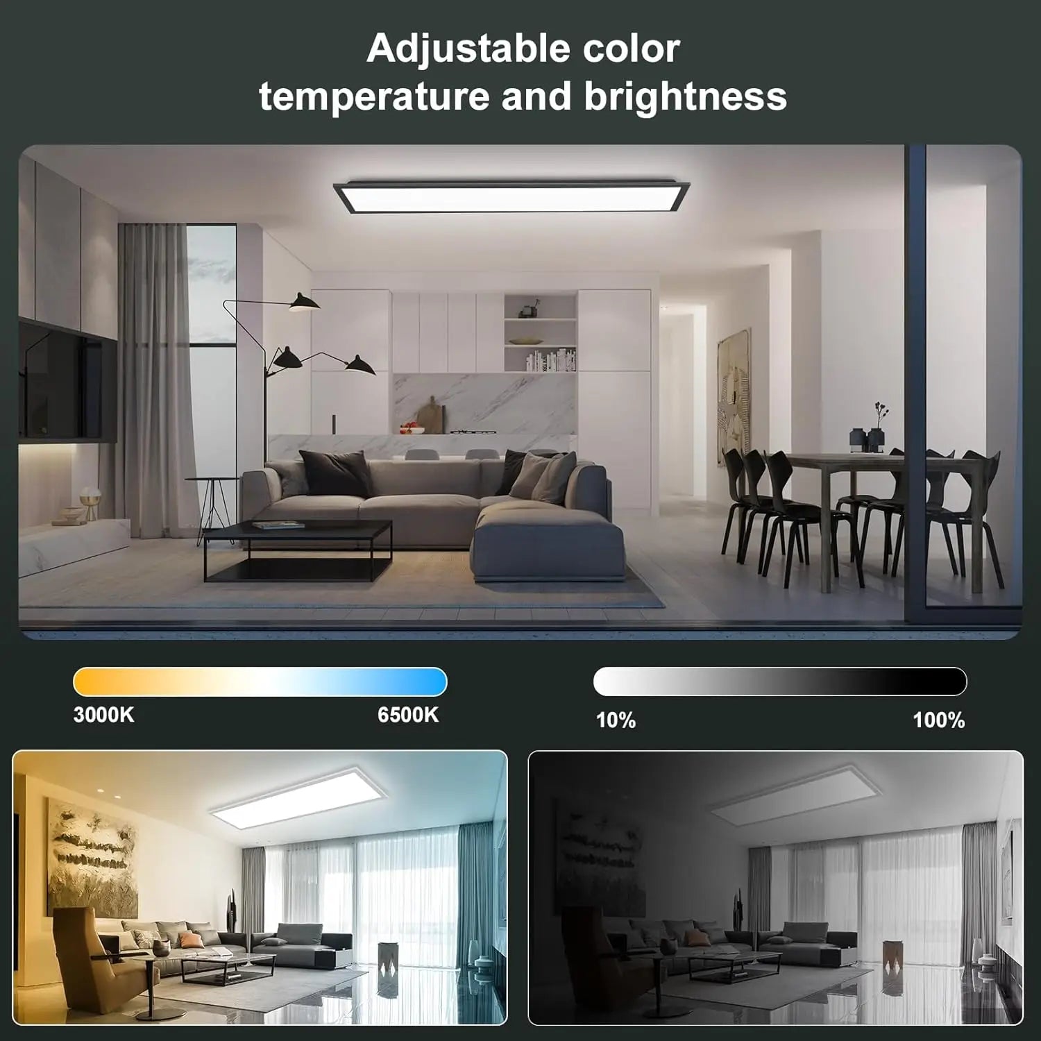 Bellora | LED Deckenlicht – Dimmbar mit Fernbedienung 1
