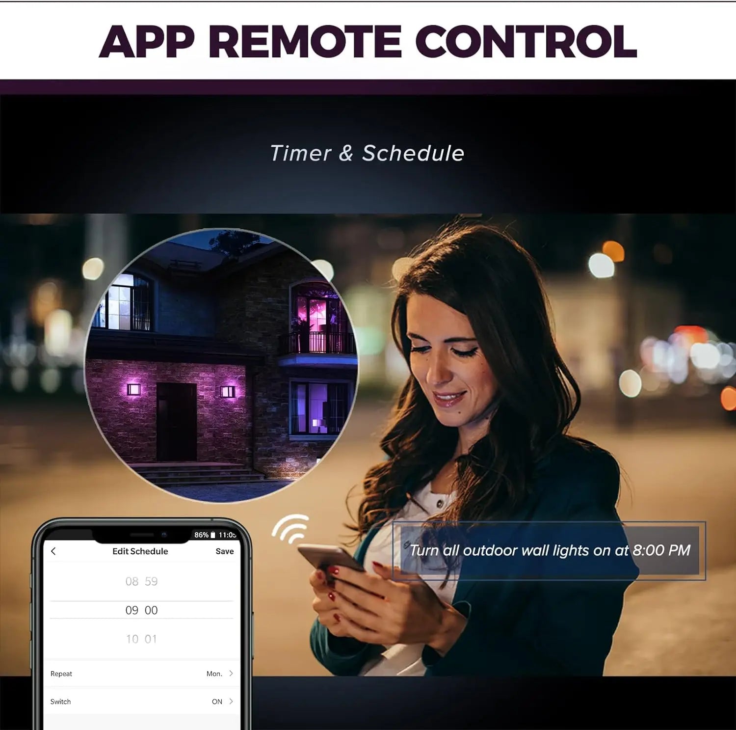 Bellora | LED Wandleuchte – Farbwechsel und App Steuerung 2