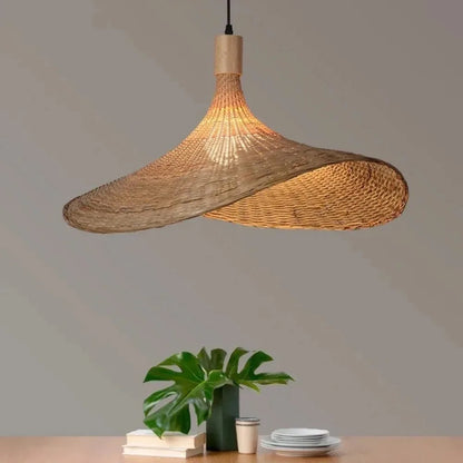 Bellora | Pendelleuchte – Dimmbar aus Rattan und Bambus 4