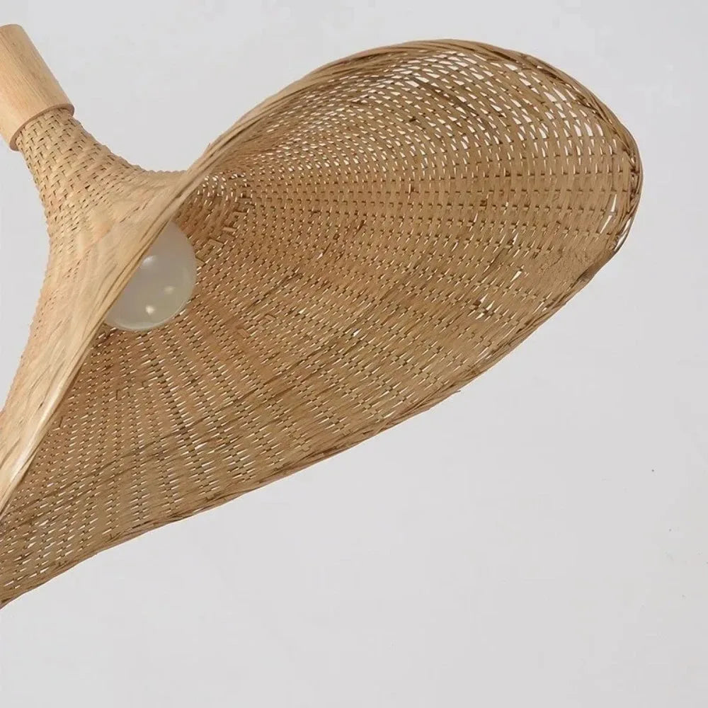 Bellora | Pendelleuchte – Dimmbar aus Rattan und Bambus 5