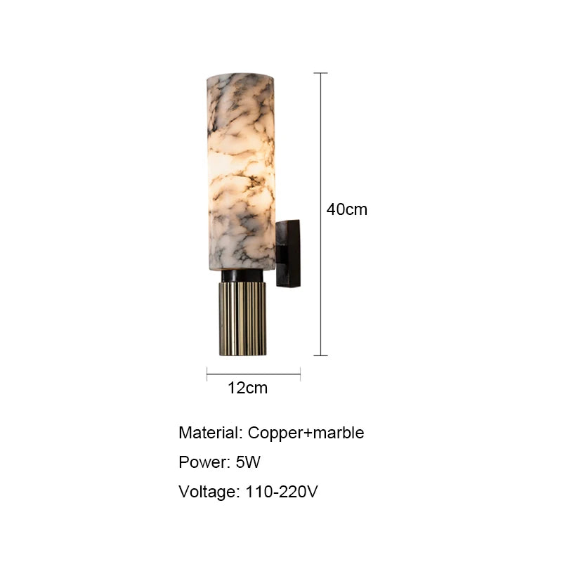 Bellora | Wandleuchte – Elegantes Marmor-Design mit E27 Fassung 4