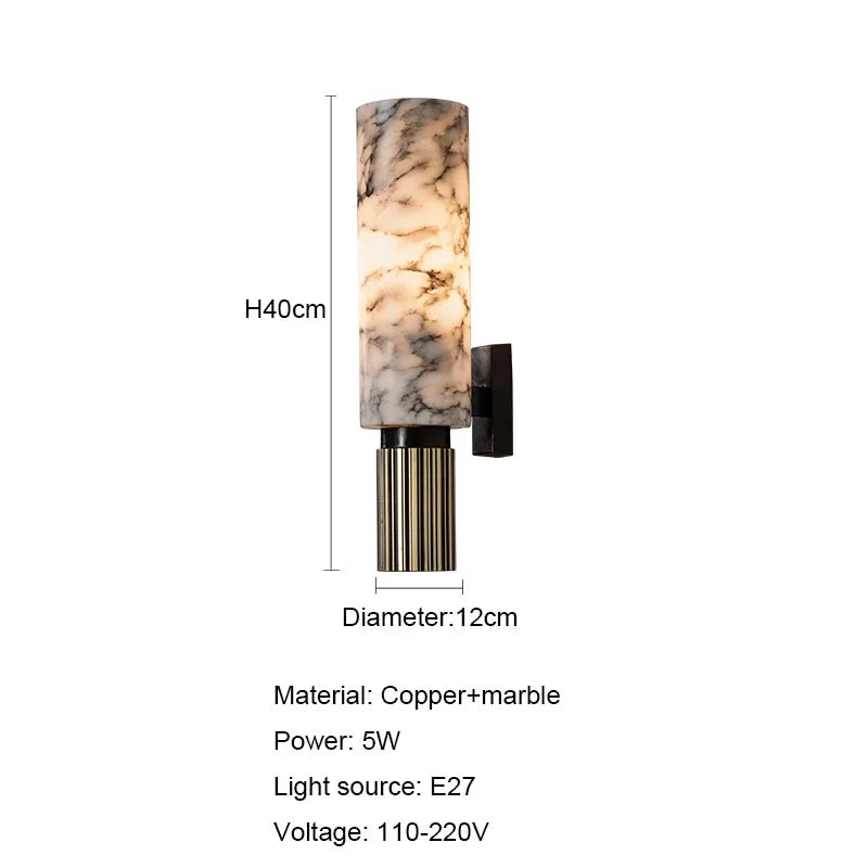 Bellora | Wandleuchte – Elegantes Marmor-Design mit E27 Fassung 6