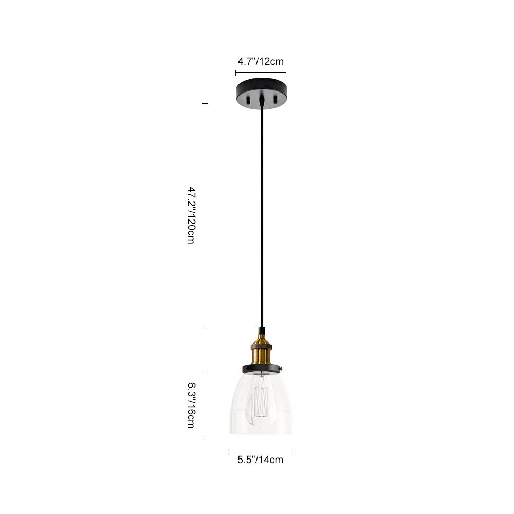 ClaraBell | Pendelleuchte aus klarem Glas Ceiling lights