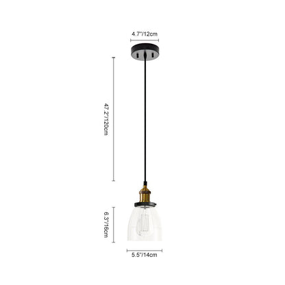 ClaraBell | Pendelleuchte aus klarem Glas Ceiling lights