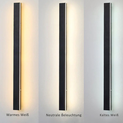 Stilvolle LED-Außenwandleuchte IP65 | Minimalistische, wetterfeste Wandlampe aus Metall & Acryl für Garten, Terrasse und Korridor – dimmbar, energieeffizient & optional mit Bewegungssensor
