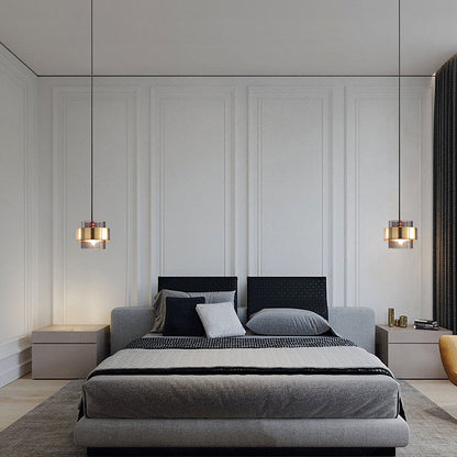 AetherLicht - Elegante Pendelleuchte mit Glasschirm für stilvolles Ambiente