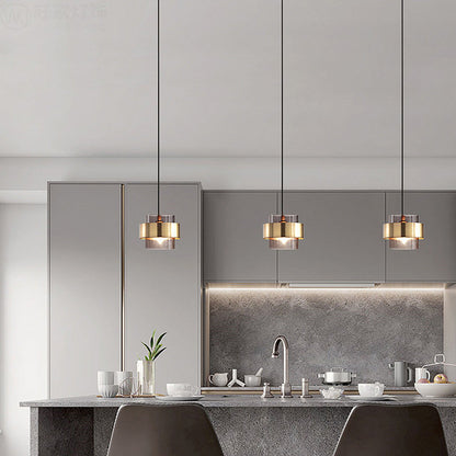 AetherLicht - Elegante Pendelleuchte mit Glasschirm für stilvolles Ambiente