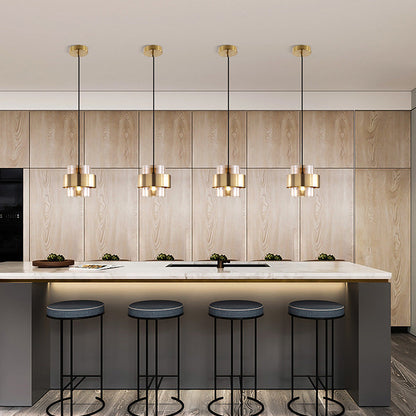AetherLicht - Elegante Pendelleuchte mit Glasschirm für stilvolles Ambiente