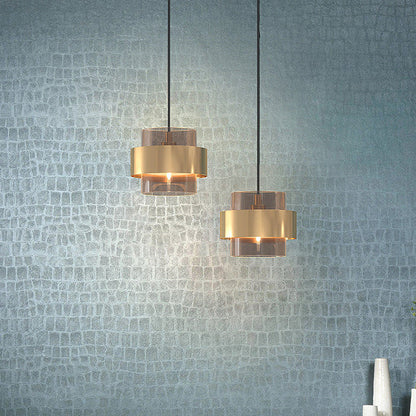 AetherLicht - Elegante Pendelleuchte mit Glasschirm für stilvolles Ambiente