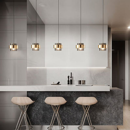 AetherLicht - Elegante Pendelleuchte mit Glasschirm für stilvolles Ambiente