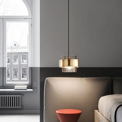 AetherLicht - Elegante Pendelleuchte mit Glasschirm für stilvolles Ambiente