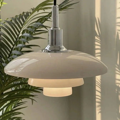 ChromeGlow | Luxus-Chrom-Hängelampe – Moderne Höhenverstellbare Pendelleuchte aus Metall für Esszimmer, Wohnzimmer & Küche, E27 Fassung, Ø30 cm
