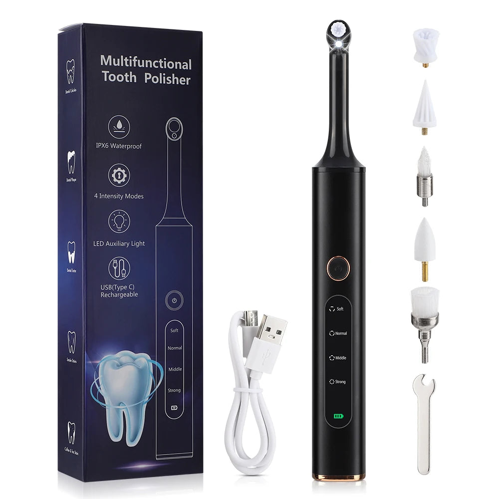 Dentara | 5-in-1-Zähnepolierer – Kabellos mit Tartarentferner und Aufhellungsfunktion 0