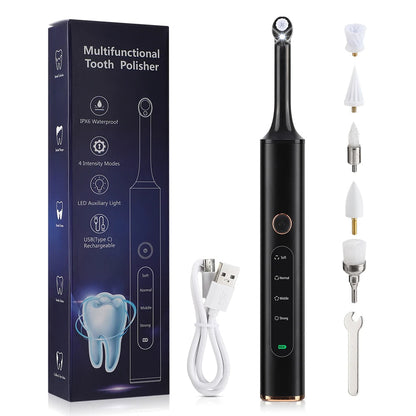 Dentara | 5-in-1-Zähnepolierer – Kabellos mit Tartarentferner und Aufhellungsfunktion 0