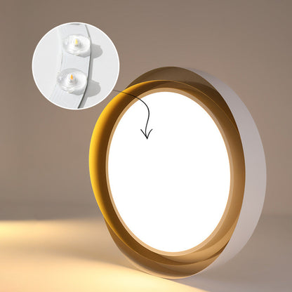 LumaLux | LED-Deckenleuchte – Moderne Runde Lampe aus Metall & Acryl