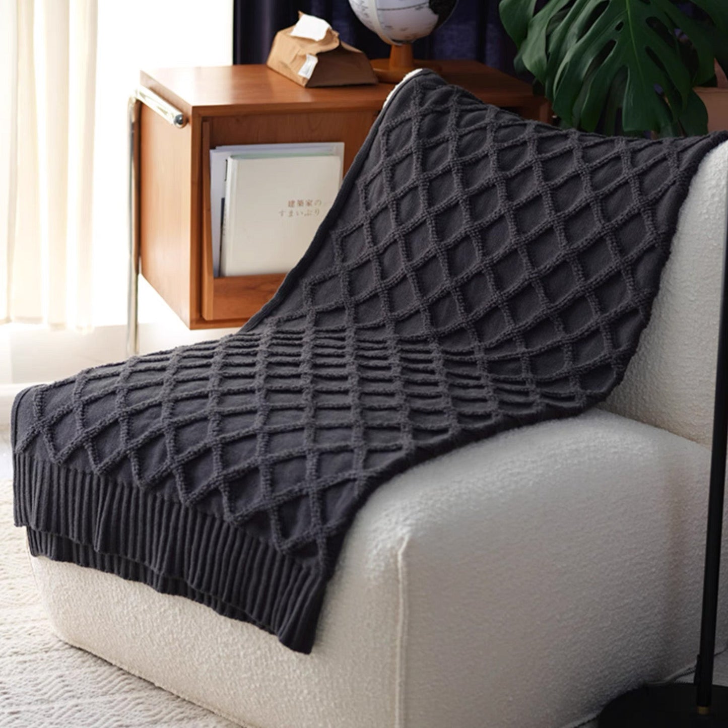 Diamara | Wurfdecke – Luxuriöses Diamantmuster für Stil und Komfort 9