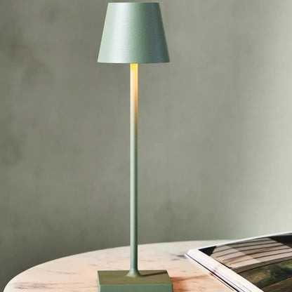 LumiTouch | Dimmbare Tischlampe – Kabellose Touch-LED mit USB-C Aufladung, 24h Akkulaufzeit