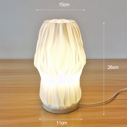Étoile Lumière – Elegante 3D-Tischlampe in französischem Creme