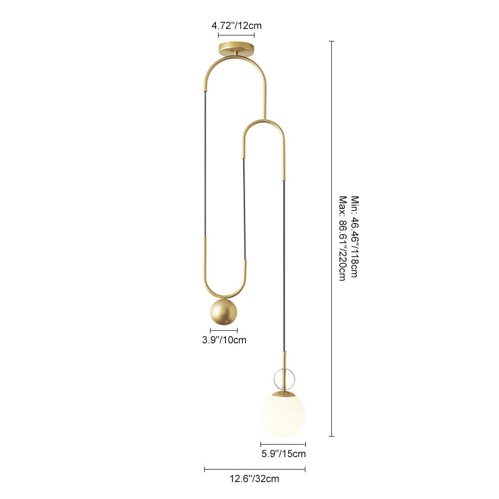 Elara | Messing-Pendelleuchte Ceiling lights