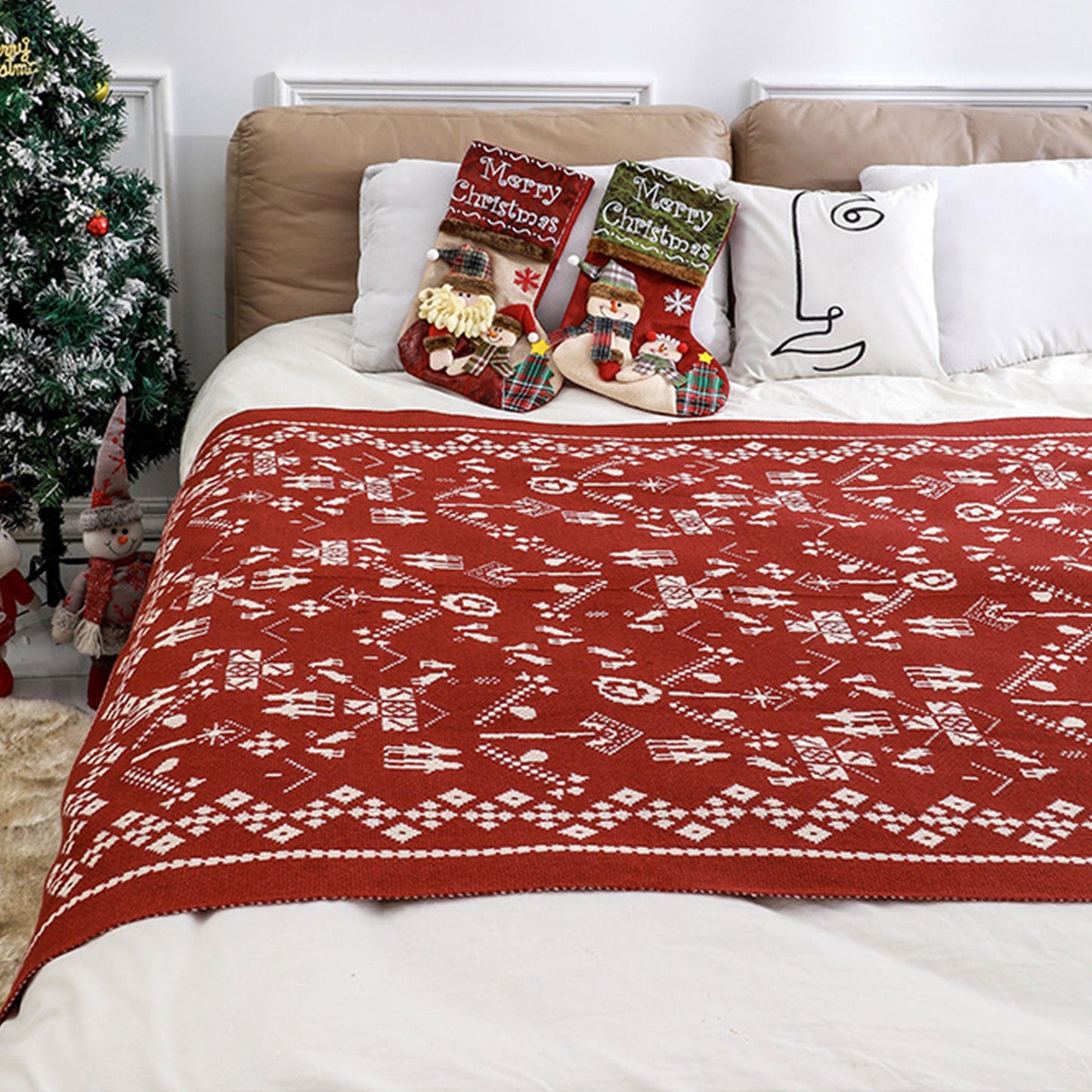 Elchora | Wurfdecke – Gemütliches Design mit Sherpa und Plaid 2