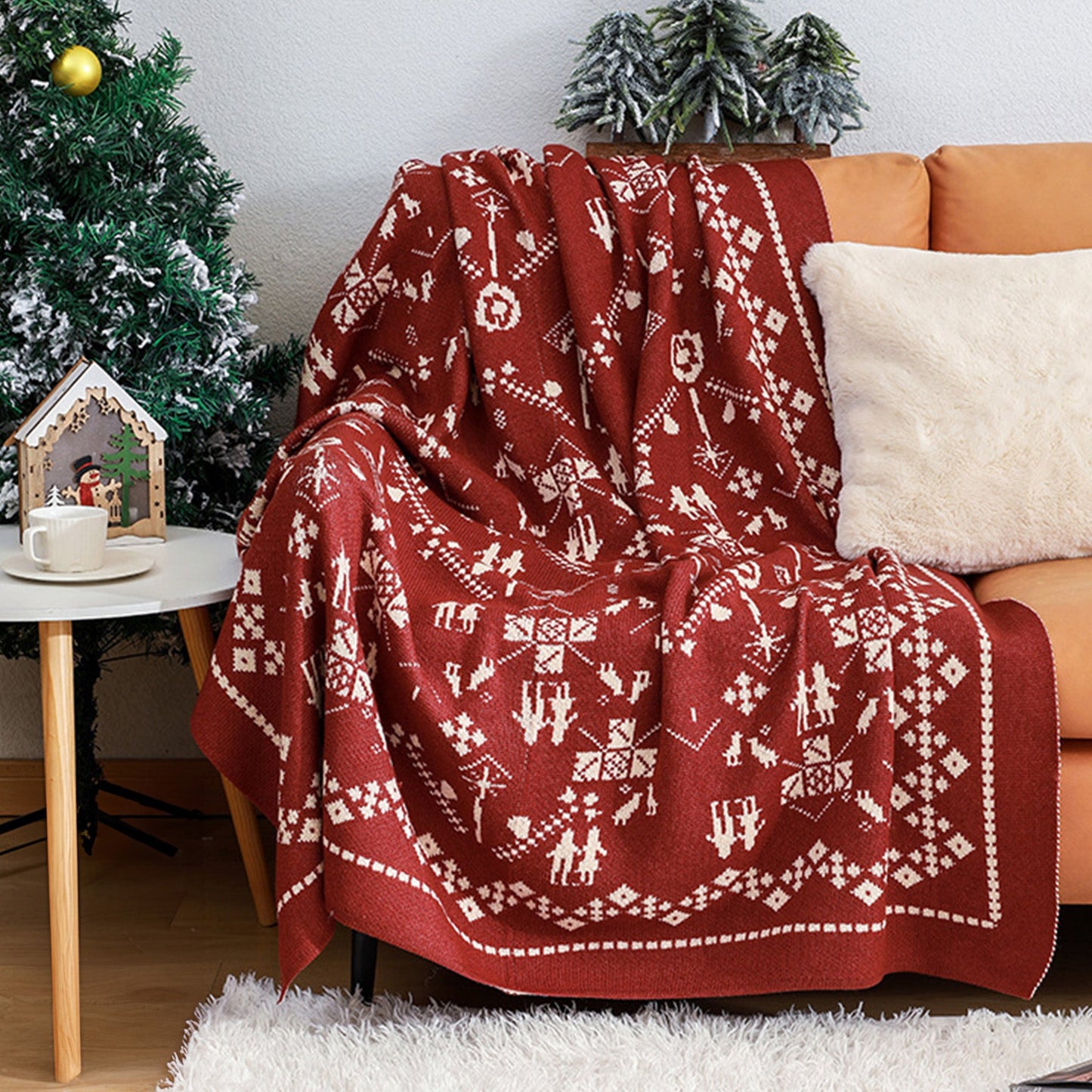 Elchora | Wurfdecke – Gemütliches Design mit Sherpa und Plaid 3