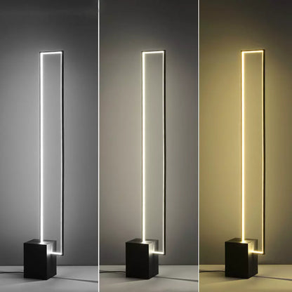 AuroraLoom | Elegante Rechteckige Stehlampe für Moderne Wohnräume
