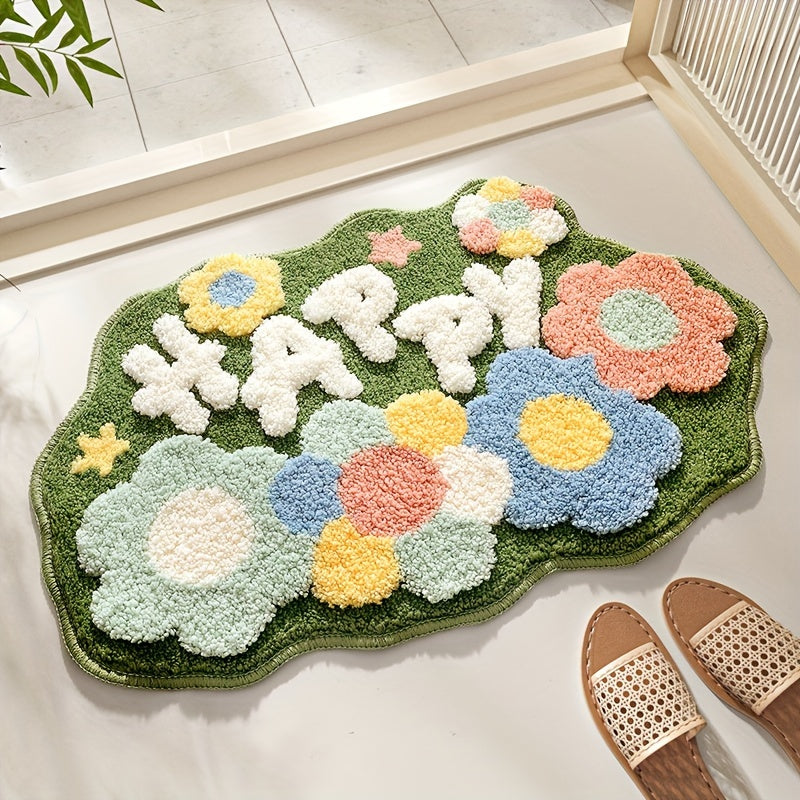 Florina | Badematte – Extra Absorbierend mit Blumenmuster für Ihr Badezimmer 0