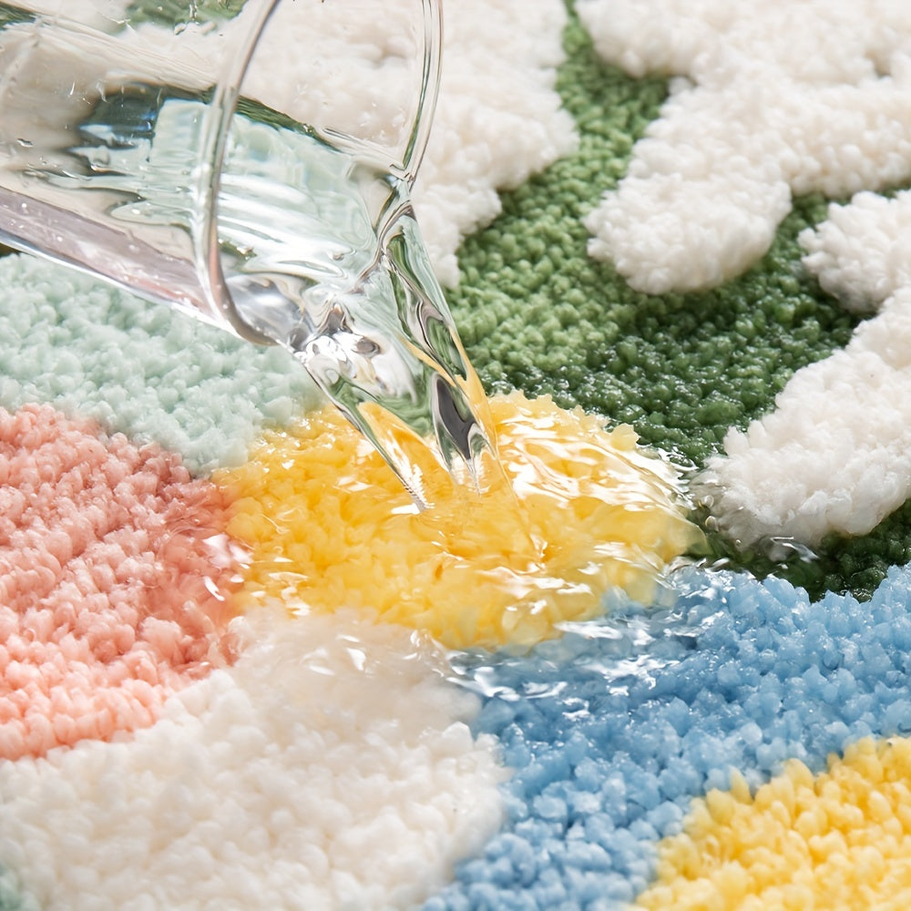 Florina | Badematte – Extra Absorbierend mit Blumenmuster für Ihr Badezimmer 3