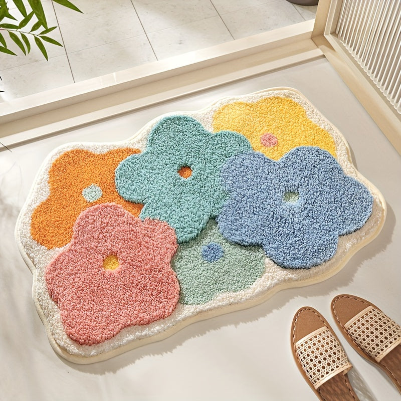Florina | Badematte – Extra Absorbierend mit Blumenmuster für Ihr Badezimmer 6