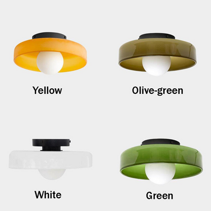 LumoCirca | Runde LED-Deckenleuchte – Minimalistische Glaslampe, Modernes Design, Energieeffizient